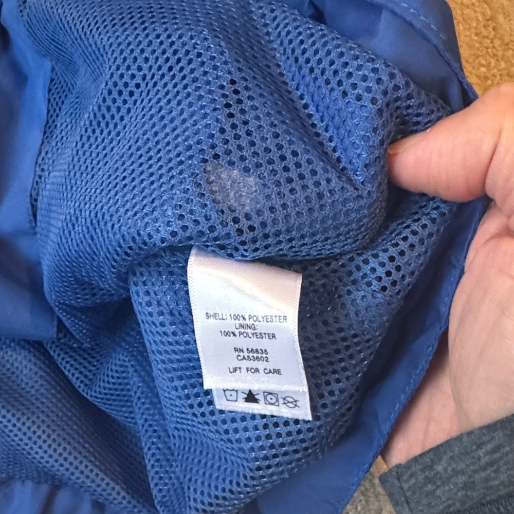 Cabela's Men's L Blue Windcrest Windbreaker Jacket Full Zip Lightweight Outdoor - Picture 8 of 11